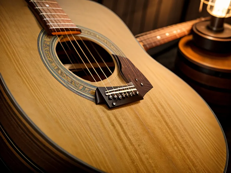 Capotraste colocado en el mástil de una guitarra acústica para simplificar acordes.